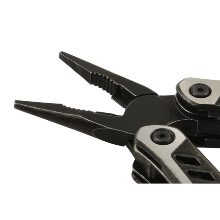 Prime-Line SWISS+TECH 14-in-1 Multi-Pliers, Stainless Steel, Black Stone-Washed Single Pack ST021004